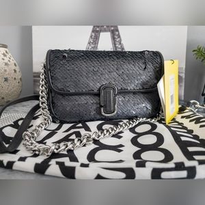 NWT Marc Jacobs "J Marc Mini" Sequin 3-Way Bag with Dustbag